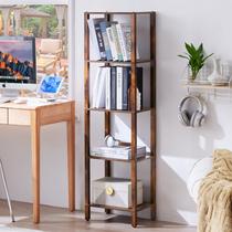 Estante de livros YUFAM 137 cm de altura, 5 camadas, pequena e estreita, marrom Estante de livros YUFAM 137 cm de altura, 5 camadas, pequena e estreita, marrom