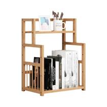 Estante De Madeira De 3 Andares Organizador De Material De Escritório Suporte Para Revistas Estante De Madeira De 3 Andares Organizador De Material De Escritório Suporte Para Revistas