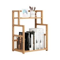Estante De Madeira De 3 Camadas, Organizador De Papelaria, Porta-revistas, Prateleiras De