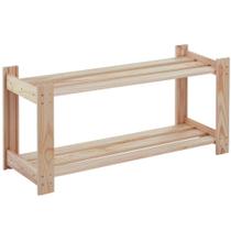 Estante de madeira pinus 2 prateleiras 90 x 30,2 x 43,2 cm - Tramontina