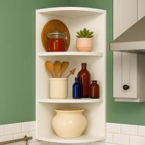Estante de Mesa Compacta com 4 Prateleiras Branca 70X25cm para Livros e Decoração