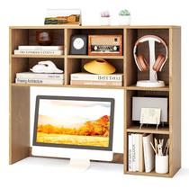 Estante de Mesa Tangkula 94 cm com 7 Cubos e 3 Prateleiras Estante de Mesa Tangkula 94 cm com 7 Cubos e 3 Prateleiras