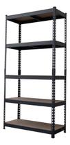 Estante De Metal E Madeira 1325kg 5 Prateleiras 183x90x40 Cm Estante De Metal E Madeira 1325kg 5 Prateleiras 183x90x40 Cm