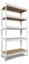 Estante De Metal E Madeira 875 Kg 5 Prateleiras 180x90x40 Cm Estante De Metal E Madeira 875 Kg 5 Prateleiras 180x90x40 Cm