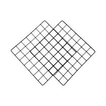 Estante De Parede Decorativa Em Grelha De Ferro Para Exibição De Arte E Armazenamento, Organizador