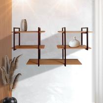 Estante De Parede Flutuante Prática Decorativa Contemporâneo