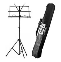Estante De Partitura Dobrável Com Bolsa Msp-001 Preta - MXT