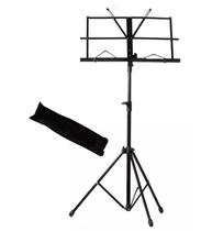 Estante De Partitura Dobrável Com Bolsa Msp-001 Preta Estante De Partitura Dobrável Com Bolsa Msp-001 Preta