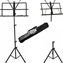 Estante De Partitura Dobrável Com Bolsa Msp-001 Preta Estante De Partitura Dobrável Com Bolsa Msp-001 Preta