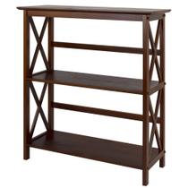 Estante de prateleira Casual Home com 3 prateleiras em acabamento expresso Estante de prateleira Casual Home com 3 prateleiras em acabamento expresso