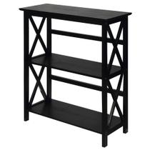 Estante de prateleira Casual Home Contemporary X-Design 3 prateleiras Estante de prateleira Casual Home Contemporary X-Design 3 prateleiras