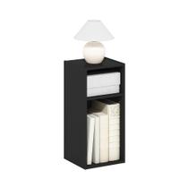 Estante de prateleira de armazenamento Furinno Fulda 2-Tier Blackwood