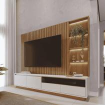 Estante de TVs 80 pelegadas Caribe Freijo Off White Matte Estante de TVs 80 pelegadas Caribe Freijo Off White Matte