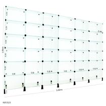 Estante de Vidro Modulado - 3,00 x 1,90 x 0,40