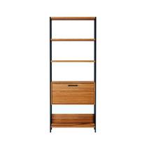 Estante Dijon 1 PT Freijó e Preta 74 cm