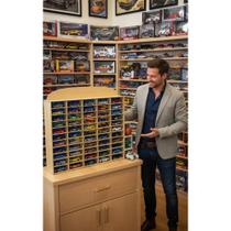 Estante Display 50 Carrinhos Miniatura MDF Decorativo Estante Display 50 Carrinhos Miniatura MDF Decorativo