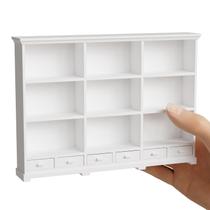 Estante Dollhouse XYMTOY, escala 1:12 para minilivros