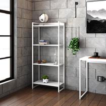 Estante Dynamica 60X30X146cm C/04 Prateleiras Estrutura Branca