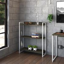 Estante Dynamica 80X30X104cm C/03 Prateleiras Estrutura Branca