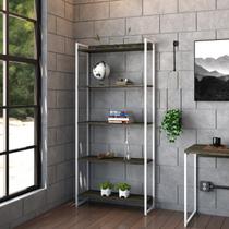 Estante Dynamica 80X30X187cm C/05 Prateleiras Estrutura Branca