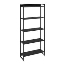 Estante Dynamica 80x30x187cm C/05 Prateleiras Preto ônix / Preto ônix / Estante Dynamica 80x30x187cm C/05 Prateleiras Preto ônix / Preto ônix /