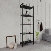 Estante Dynamica Industrial 4 Nichos 60 cm - Preto