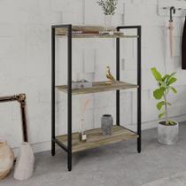 Estante Dynamica Industrial 60 cm - Carvalho/Preto