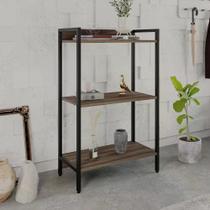 Estante Dynamica Industrial 60 cm - Nogal/Preto