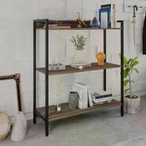 Estante Dynamica Industrial 80 cm - Nogal/Preto