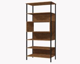 Estante E Prateleiras Fit Multiuso Livreiro Estilo Industrial Retro Alta Design Escritorio Quarto Sala Livros Moderno