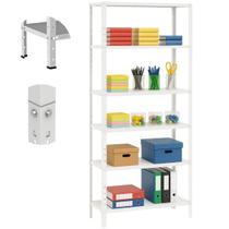 Estante Em Aço 6 Bandejas 1,76m Armário Dupla Resistente Amapá