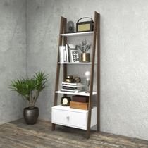 Estante Escada 4 Prateleiras 1 Gaveta