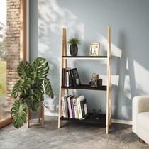 Estante Escada Cavalete 3 Prateleiras Tropical Madeira Maciça CabeCasa MadeiraOriginals