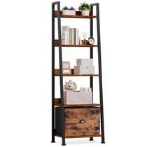 Estante Escada Furologee 5 Níveis Madeira e Metal 141x42x141 cm Estante Escada Furologee 5 Níveis Madeira e Metal 141x42x141 cm