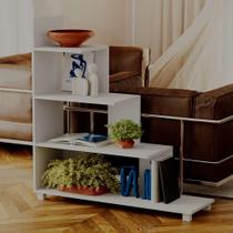 Estante Escada para Sala Quarto Ladder Organizador Branco Estante Escada para Sala Quarto Ladder Organizador Branco