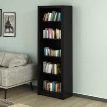 Estante Escritório com 5 Prateleiras para Livros 171x60 Cm ME4104 Preto Estante Escritório com 5 Prateleiras para Livros 171x60 Cm ME4104 Preto