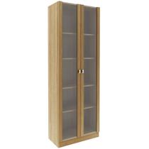 Estante Escritório Home Office 2 Portas De Vidro 4 Prateleiras Cannes 171cm T01 Amêndoa - Lyam Decor Estante Escritório Home Office 2 Portas De Vidro 4 Prateleiras Cannes 171cm T01 Amêndoa - Lyam Decor