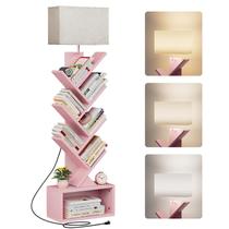 Estante Evermagin 38 cm Rosa 6 Níveis com Luz Estante Evermagin 38 cm Rosa 6 Níveis com Luz