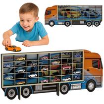 Estante Expositor Carrinho Menino Caminhao 35 Divisorias Mdf
