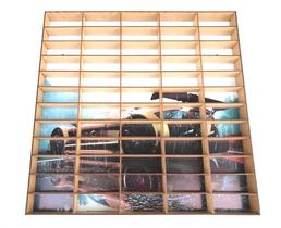 Estante Expositor Prateleira Para Miniatura De Carrinhos 60 Adesivado Estante Expositor Prateleira Para Miniatura De Carrinhos 60 Adesivado