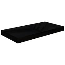 Estante Flotante de Pared vidaXL Moderno en Negro Brillante 50x23x4 cm