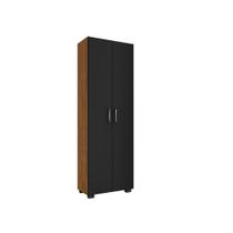 Estante Freijó De Madeira Sala 5 Prateleiras E Portas Preto