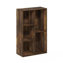 Estante Furinno LUDER 5 Cubos Pinho Âmbar 50x25x80 cm