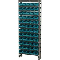 Estante gaveteiro metálica 150x60x16cm com 60 peças gavetas n.3 azul 60/3 - Vonder