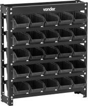 Estante Gaveteiro Metálica 66x61x15,5cm Com 25 Peças Gavetas