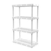 Estante Gracious Living Knect-A-Shelf Branco com 4 Prateleiras 61x30x122cm