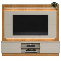 Estante Guararapes para Tv Até 75 Polegadas Ripado com Led 2 Portas Linea Cor Nature Off White Estante Guararapes para Tv Até 75 Polegadas Ripado com Led 2 Portas Linea Cor Nature Off White