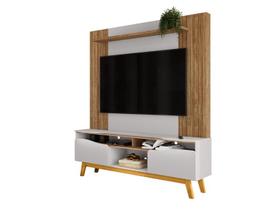 Estante Home Atalaia Para Tv de 75" Cinamomo/Off-White - Bechara Estante Home Atalaia Para Tv de 75" Cinamomo/Off-White - Bechara