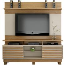 Estante Home com painel Valdemóveis Texas para TV até 60 polegadas Cinamomo/OFF White