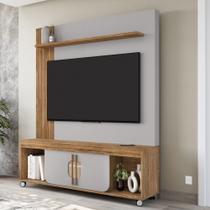 Estante Home Frisado para TV Até 75 Polegadas 2 Portas com Rodízios Maragogi Bechara Estante Home Frisado para TV Até 75 Polegadas 2 Portas com Rodízios Maragogi Bechara